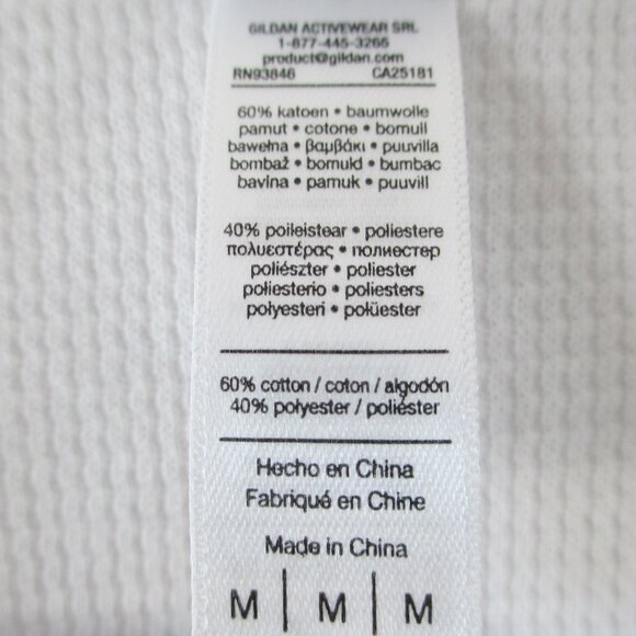 AMERICAN APPAREL "DEXTER MORGAN" LONG SLEEVE HENLEY THERMAL SHIRT - Picture 9 of 9
